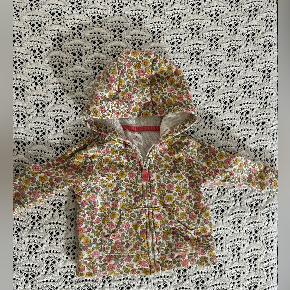 Carter baby girl hoodie